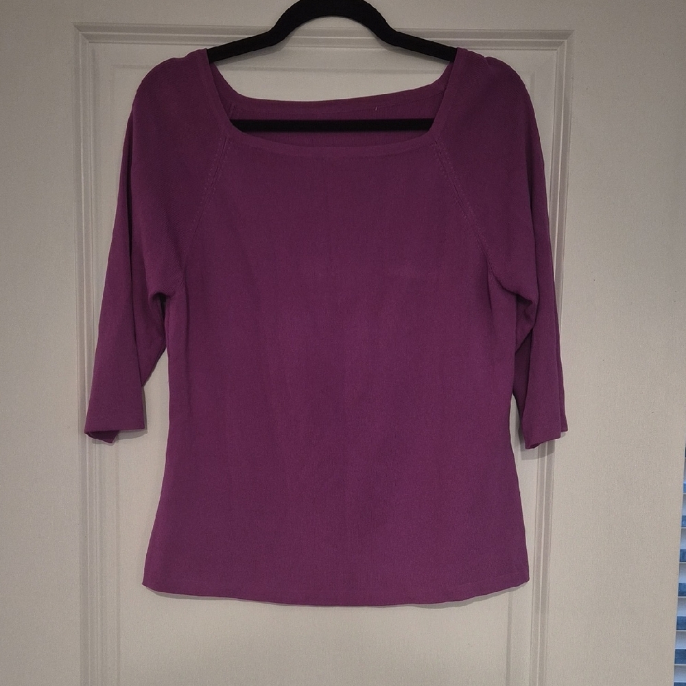Purple 3/4 Sleeve Top